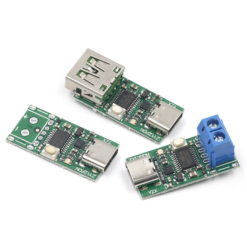 Type-C USB-C PD2.0 PD3.0 to DC Spoof Scam Быстрая зарядка триггер опрос-детектор USB-PD блокнот Модуль