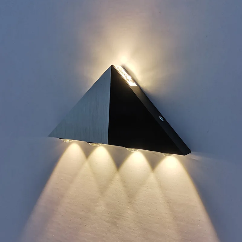 

LED wall sconce 5W 9W simple triangle wall light indoor home porch track lamp AC85-265V kitchen bedroom decoration lights