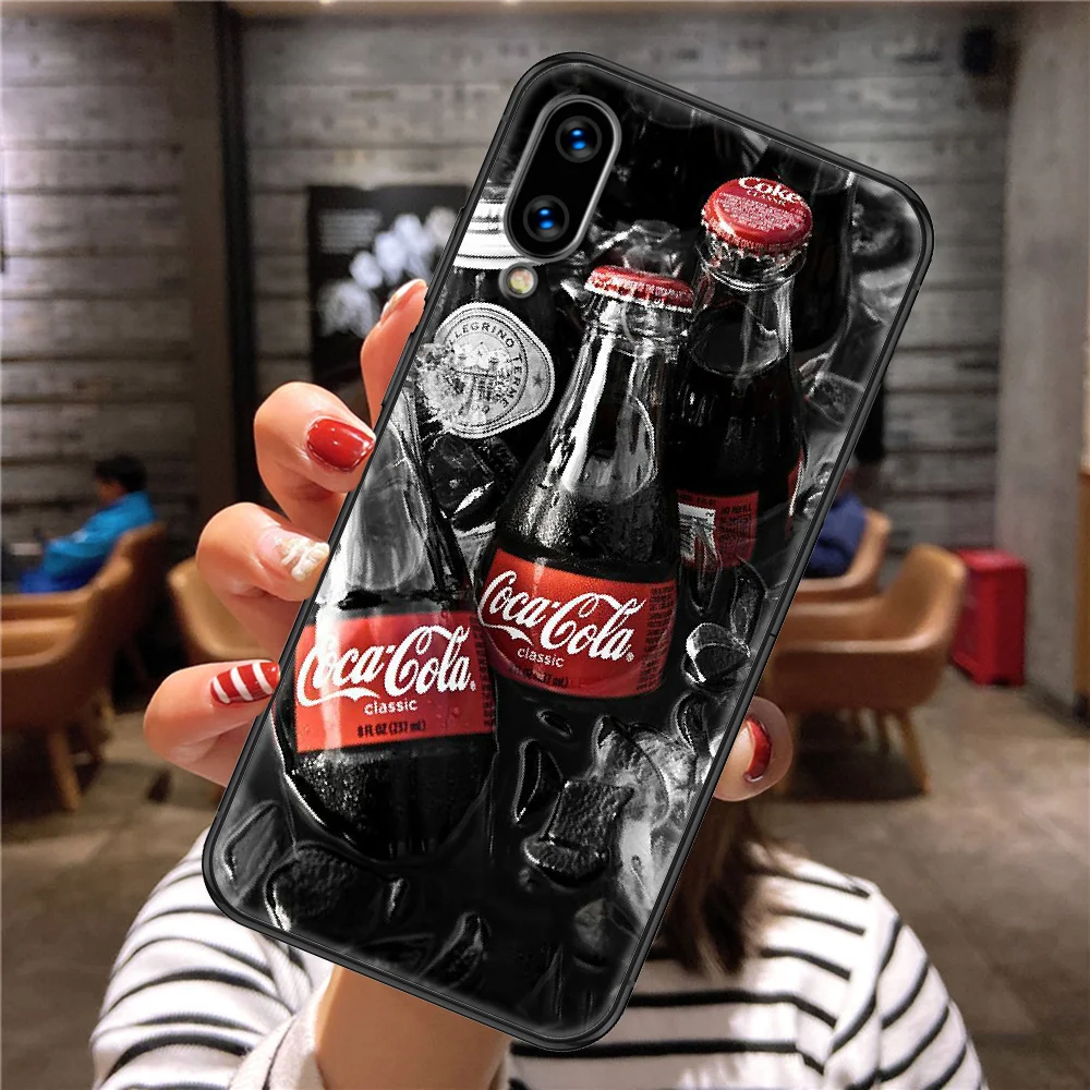 

Cola Cocas Phone case For Huawei Honor 6 7 8 9 10 10i 20 A C X Lite Pro Play black fashion back silicone coque trend cover tpu