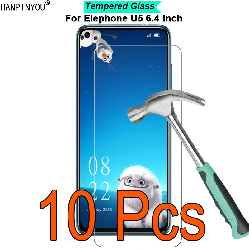10 шт./лот для Elephone U5 6 4 дюйма твердость 9H 2.5D ультратонкое Закаленное стекло пленка