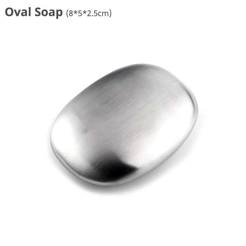 Oval 304 Нержавеющая сталь Мыло, портативное волшебное мыло, Кухня Бар устранение запахов удалитель(овальный - Цвет: Oval