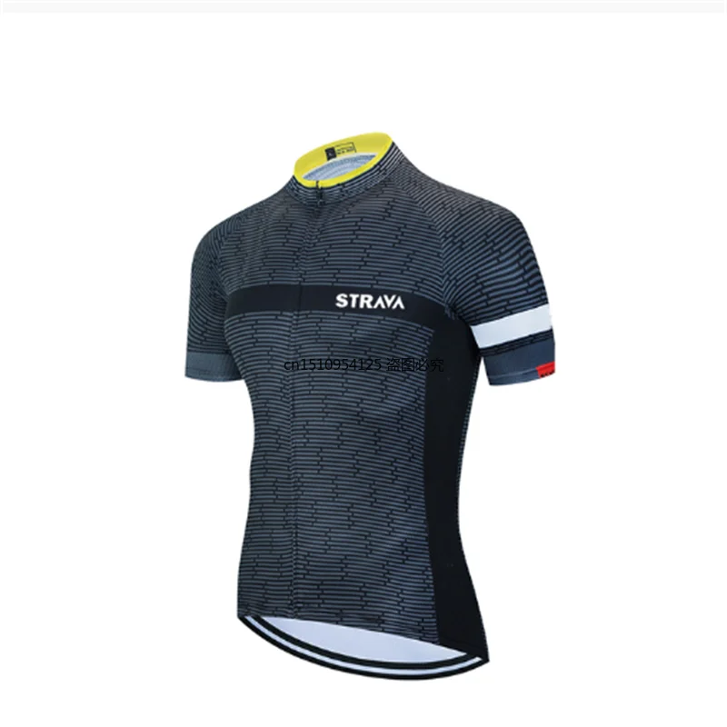 

New STRAVA Pro Bicycle Team Short Sleeve Quick-Drying Maillot Ciclismo Men's Cycling Jersey Summer breathable Cycling Clothing