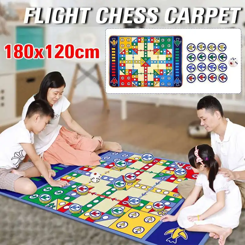 Коврик игровой детский с самолетом 180x120 см|Шахматы| |