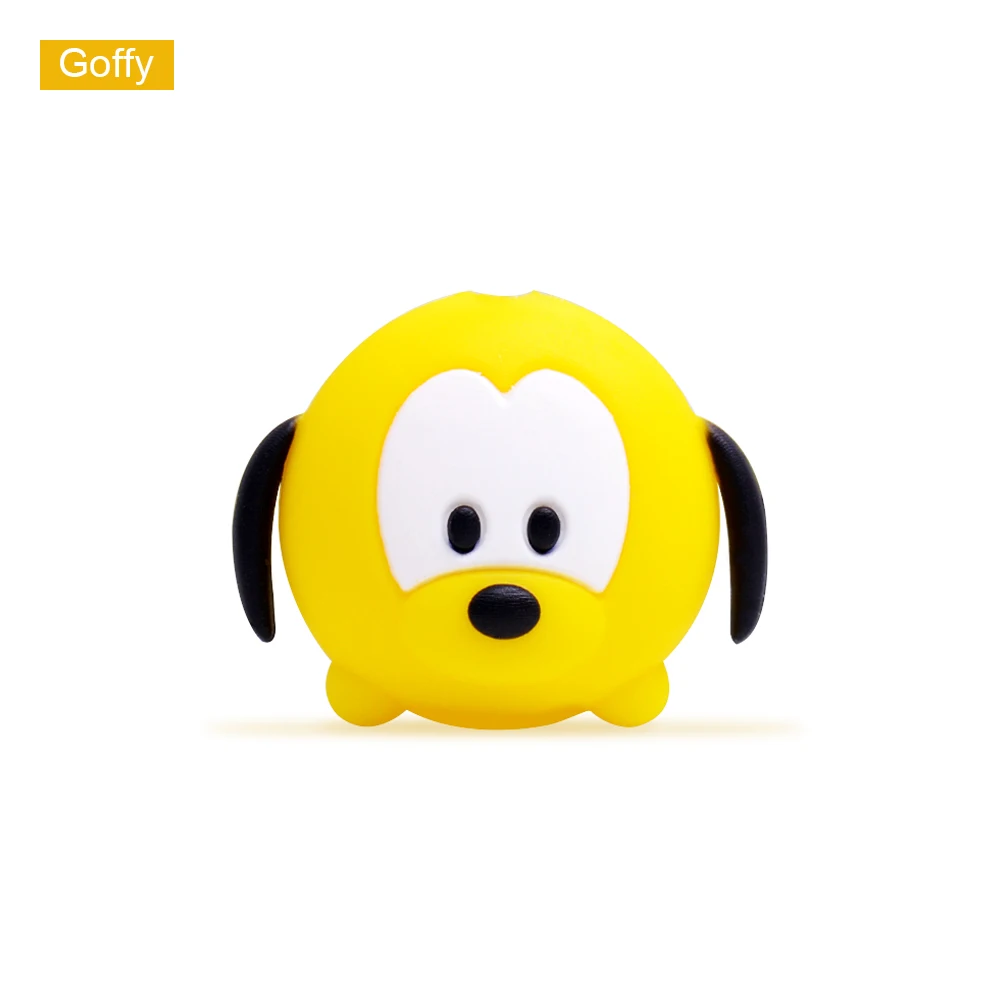 Goffy ЦУМ милый мультфильм укус животных кабель протектор для iPhone USB кабель для передачи данных Chompers зарядное устройство провода моталки Организатор кукла модель - Цвет: Goffy