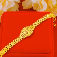 hollow eyes design watch bracelet for women 18k gold charm ladies bracelet female fashion party jewelry gift