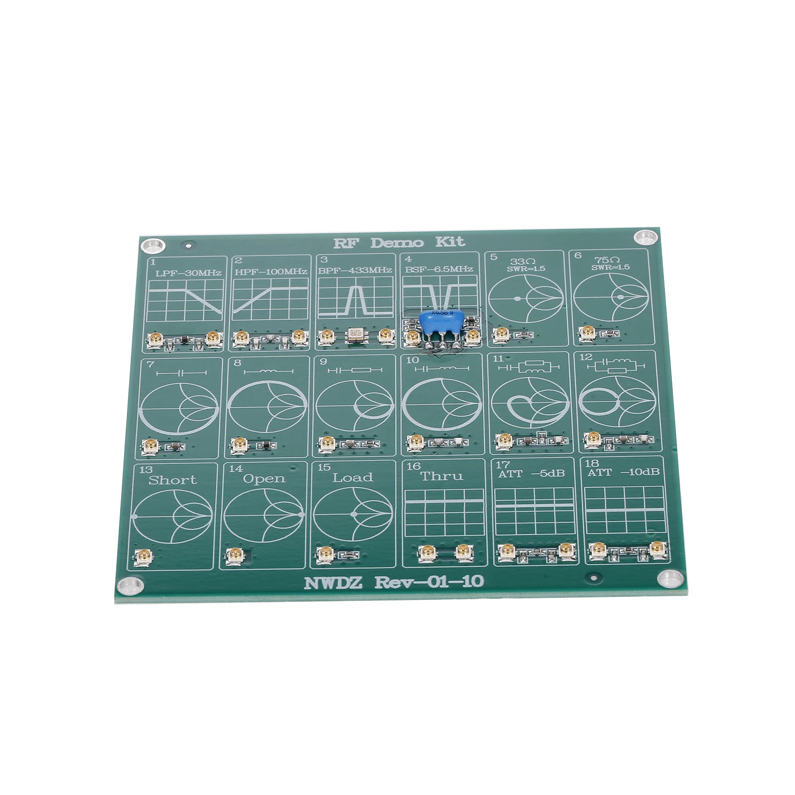 

Filter Attenuator, RF Demo Kit NanoVNA RF Tester Board for NanoVNA-F Vector Network Analyzer Kits