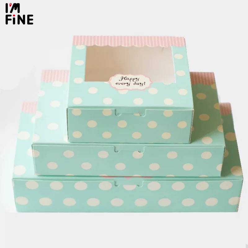 50 шт. крафт бумага для кексов с окошком из ПВХ подарочная картонная бумажная