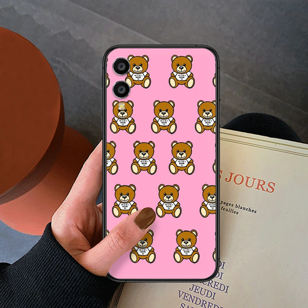 

Italy Luxury Bear Brand Phone Case For Huawei Honor 6A 7A 7C 8 8A 8X 9 9X 10 10i 20 Lite Pro Play black Bumper Trend Etui Soft