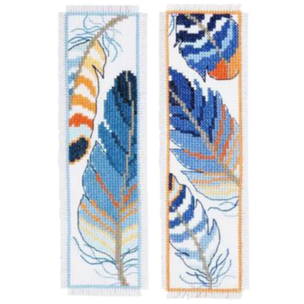 

DIY Cross Stitch Book Mark Needlework Kit 14CT Artwork Embroidery Counted Still Life Pattern Bookmark Ornaments