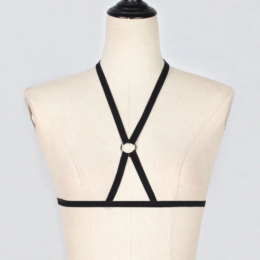 Сексуальный черный бикини женский купальник пуш-ап однотонный бандажный пляжная