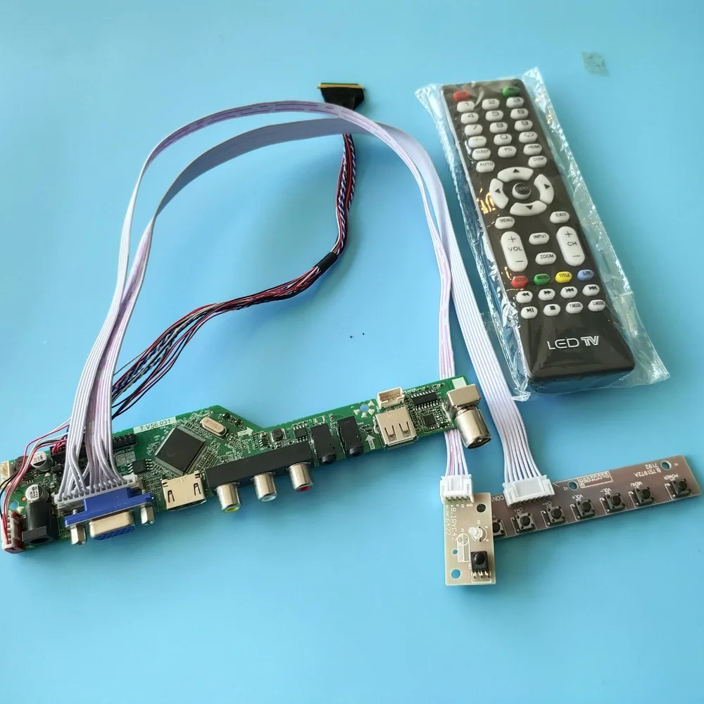 Комплект для контроллера LP156WH2(TL)(A1) плата драйвера VGA пульт дистанционного