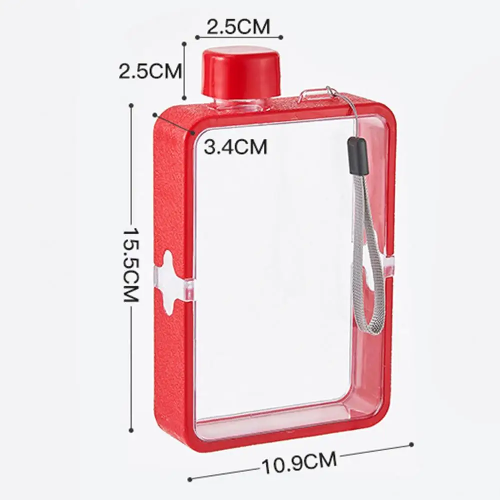 

A5 Flat Water Glass Men's Paper Water Bottle Female Personality Creative Sports Bottle Square Simple Portable Fitness Cup