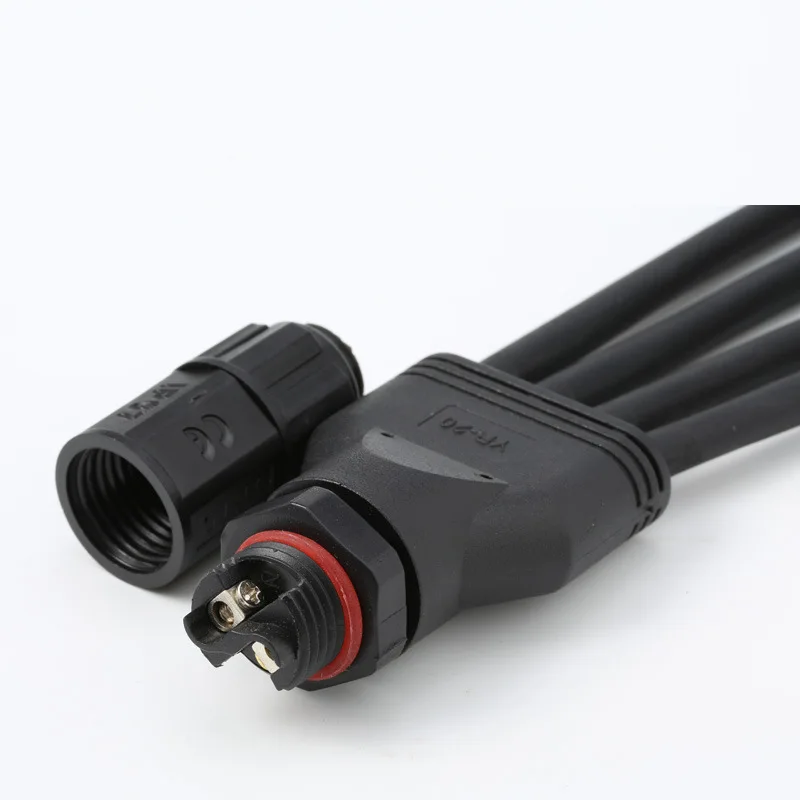 IP67 M19 Screw Waterproof Connect Wire Y-Type Splitter Crimped One Out Two Three Four Five LED Connector | Обустройство дома