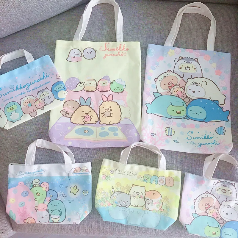 Милая мультяшная портативная маленькая сумка sumikko gurashi экологически чистая для