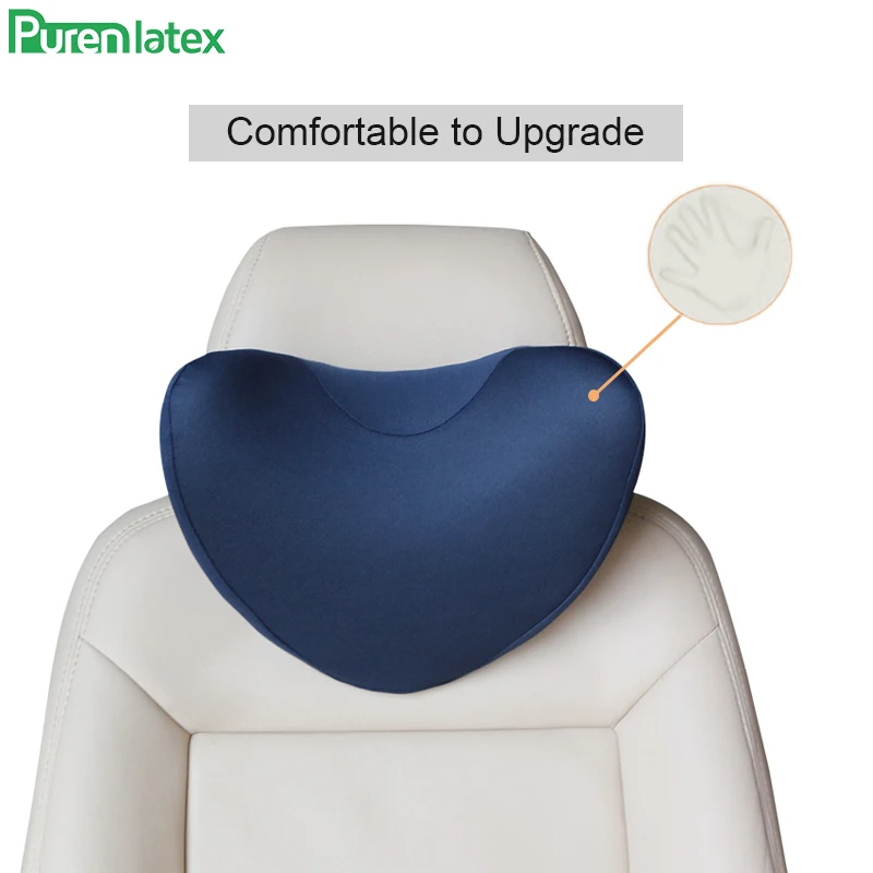 PurenLatex пены памяти Автомобильная Подушка Авто подголовник сиденья дорожные