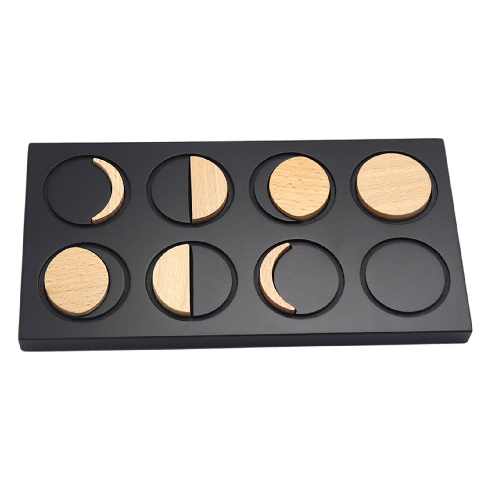 

Wooden Science Toys Moon Phases Puzzles Board for Kids Early Education