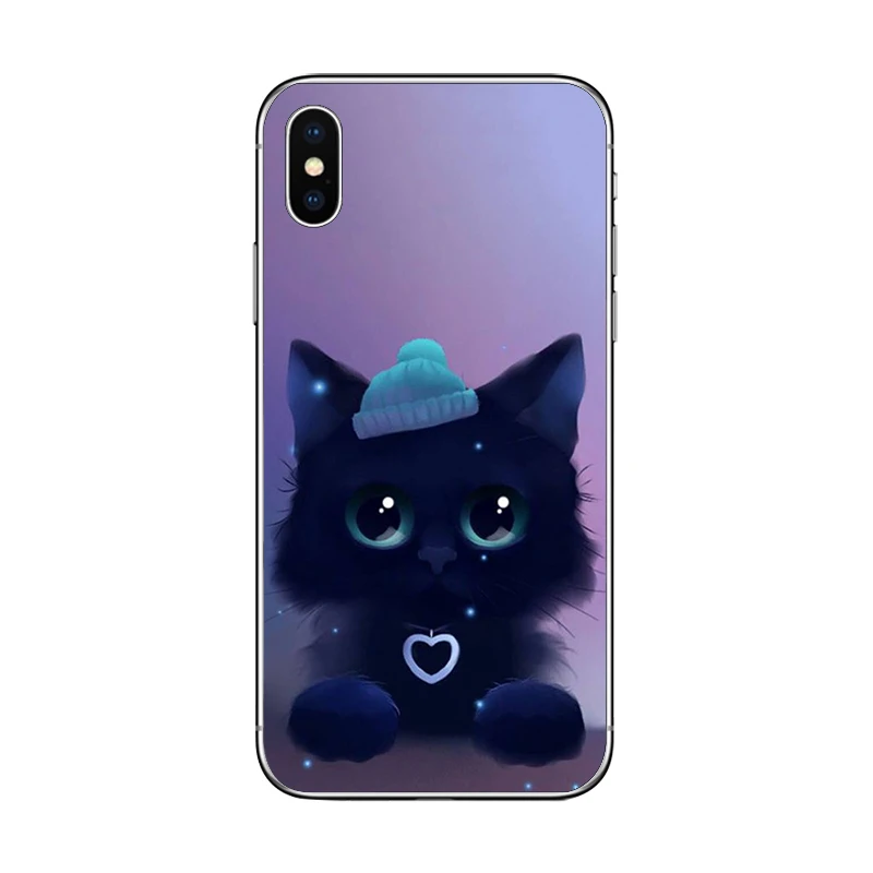 Чехол для телефона ciciber с милыми котами Apple iPhone 11 Pro Max X XR XS MAX 7 8 6 6s Plus 5 SE мягкие