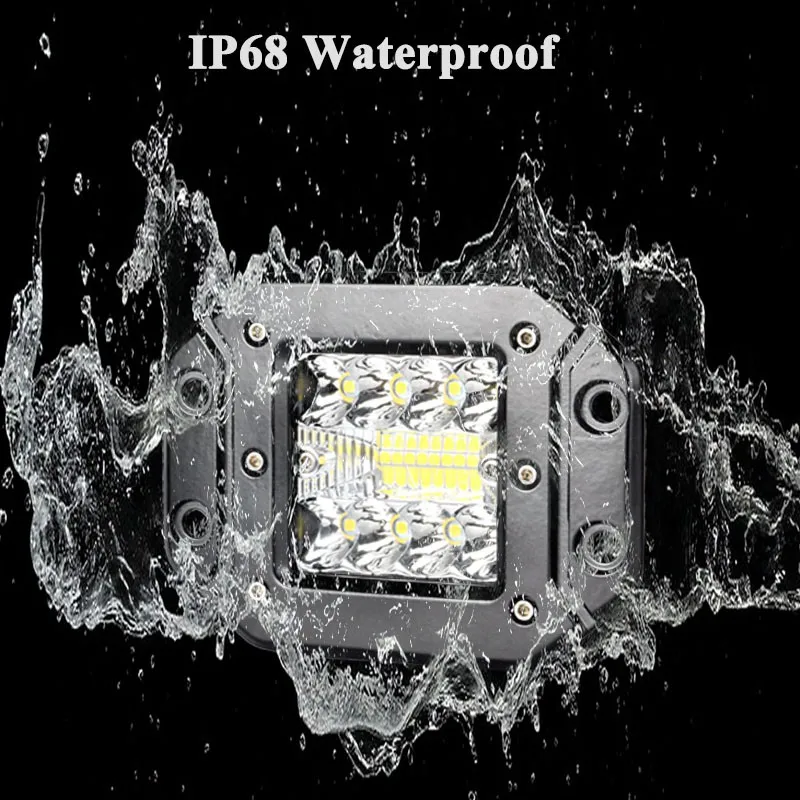 VISORAK 5 &quotдюймов 12V 24V Автомобильный светодиодный стручки заподлицо внедорожник