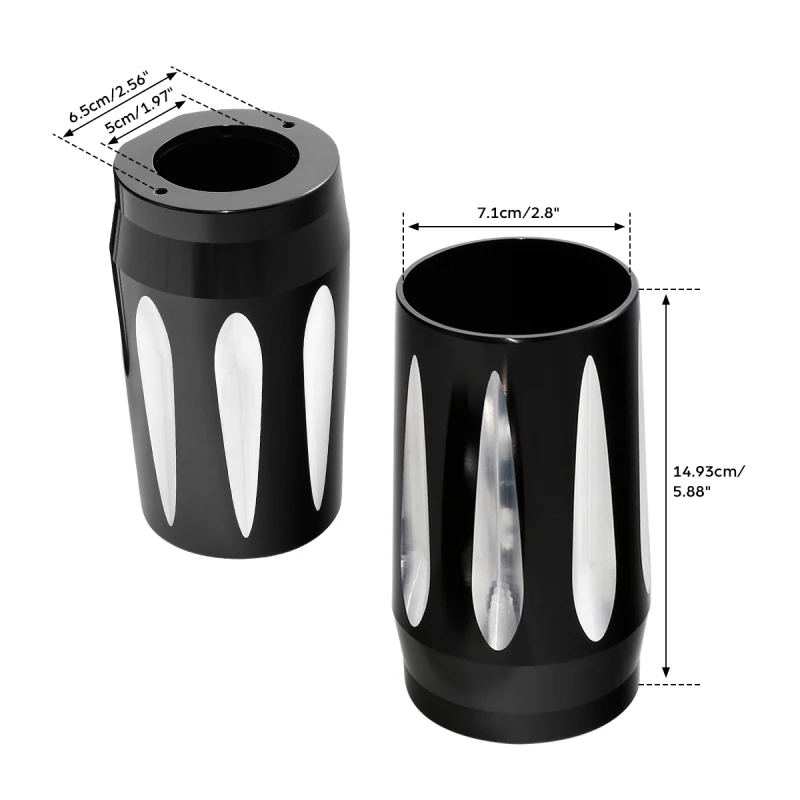 Мотоцикл вилка загрузки слайдер крышка корова колокол для Harley Touring CNC Street Glide Road King