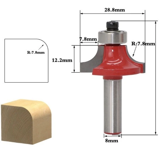 

1pcs 8mm Shank Entry Door for Long Tenons Router Bit woodworking cutter woodworking bits Tenon Cutter for Woodworking Tools