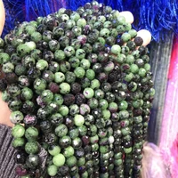 natural stone beads epidote section punch loose beads charms for diy necklace bracelet earrings jewelry accessory making