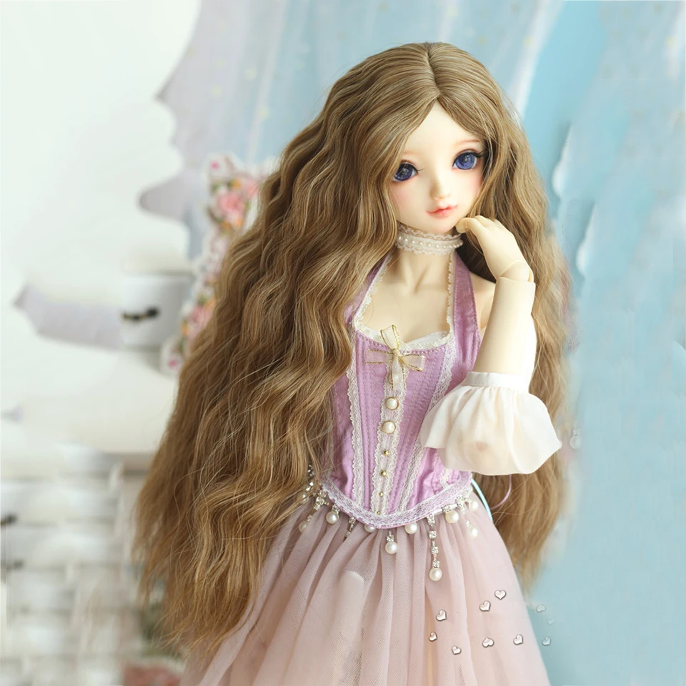 Парик для куклы Cataleya Bjd 1/3 1/4 1/6 1/8 аксессуары кукол различных цветов длинные