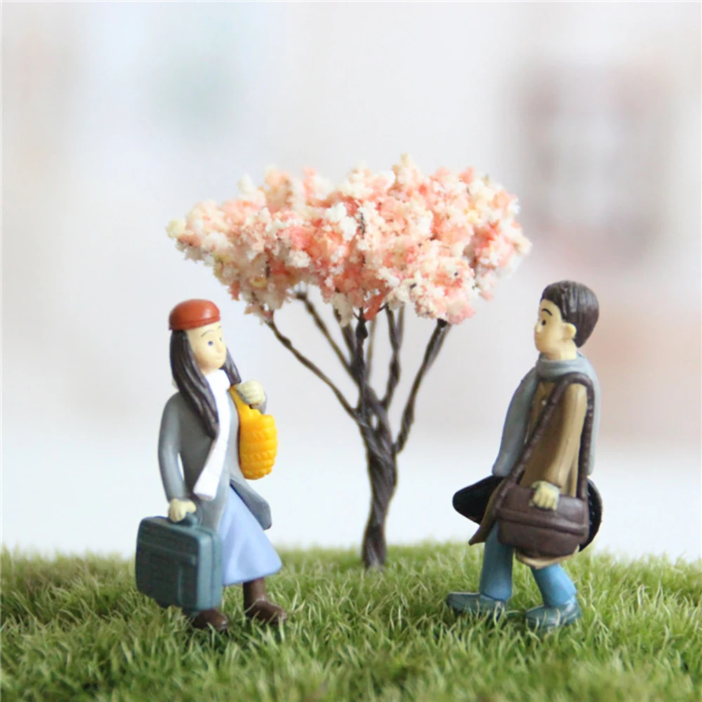 Личи 5шт. Аксессуары для миниатюрных фигурок в виде вишневого дерева из смолы для декорирования кавайных песочных садов.