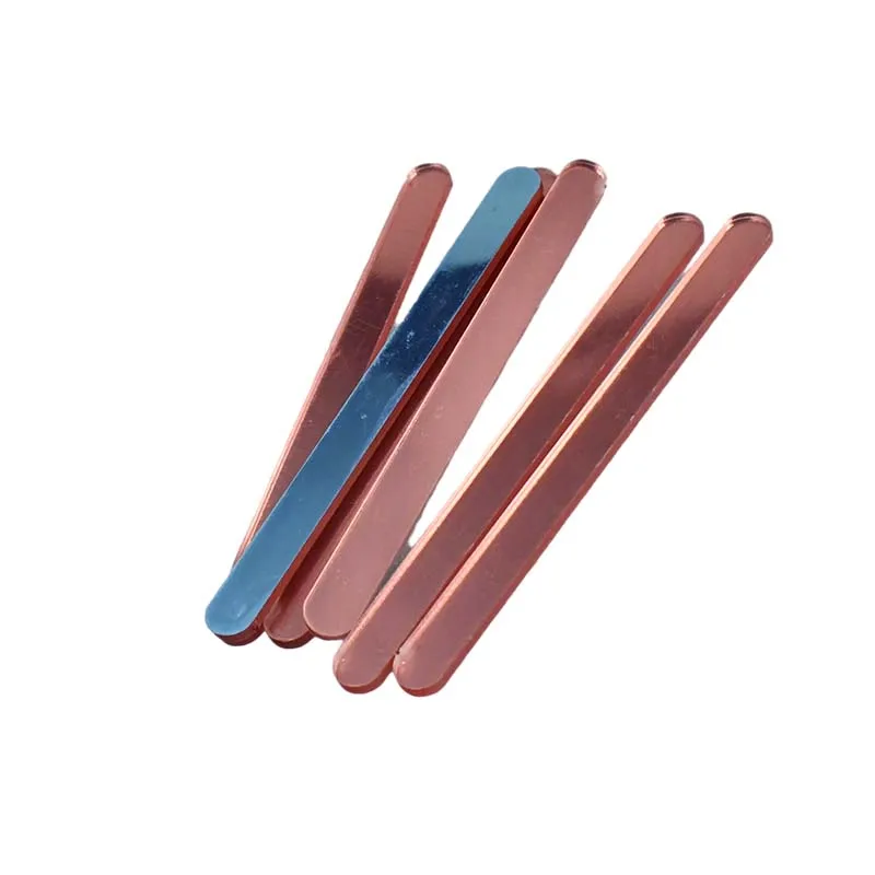 20 шт. палочки для мороженого акриловый Топпер торта Золотая зеркальная палочка