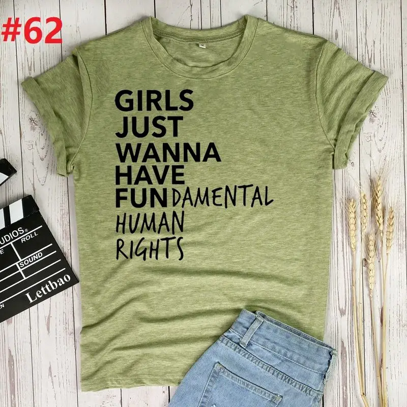 

Девочки просто хочу имеют основные права человека, женская футболка с принтом в стиле 90-х Графический Harajuku футболка с изображением якоря По...