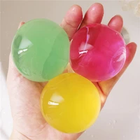 50100pcslot large hydrogel pearl shaped big 3 4cm crystal soil water beads mud grow ball wedding growing bulbs home decor