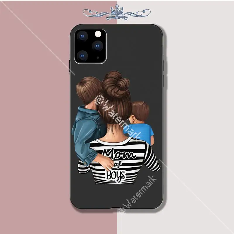 Роскошный чехол для телефона Super Dad Mom Baby Girl Twin Iphone 5s Se 2020 6 6s 7 8 Plus X Xs Max Xr 11 Pro |