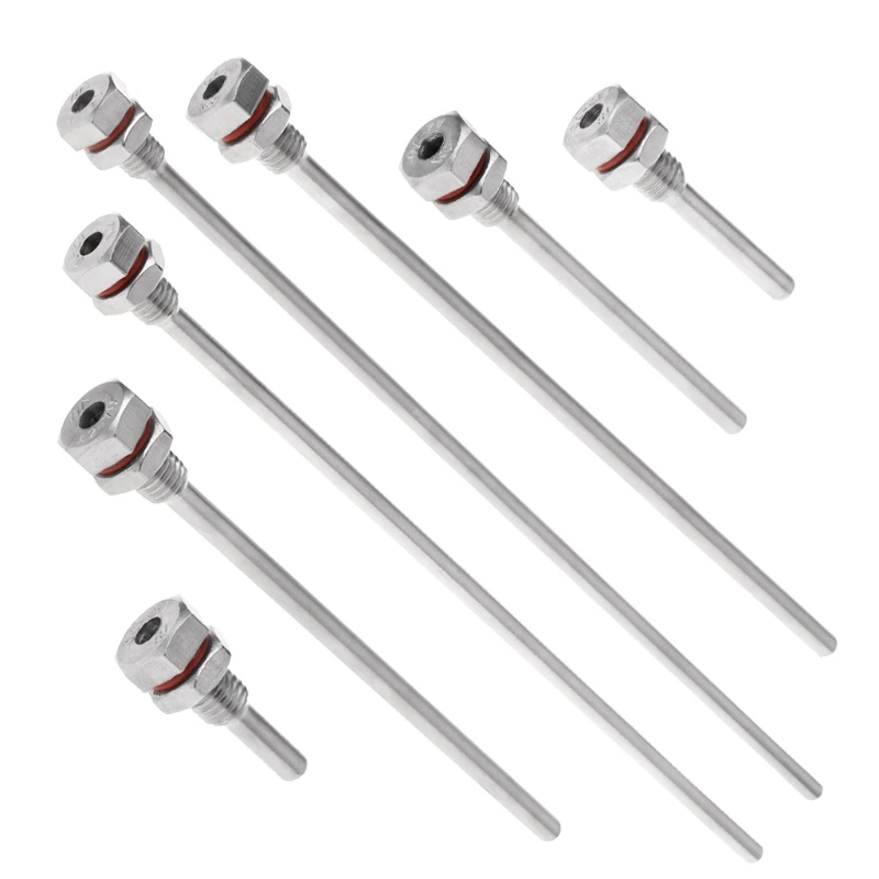 Погружной Карманный рукав Thermowell из нержавеющей стали 304 M10X1.5 для макс. 4 5 мм L35-L300