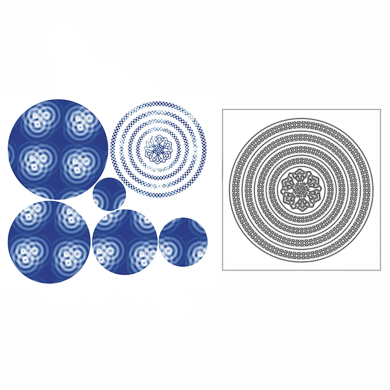 

New Lacy Circle Frame Craft Embossing Mold 2021 Metal Cutting Dies for DIY Decorative Scrapbooking Album Card Making No Stamps
