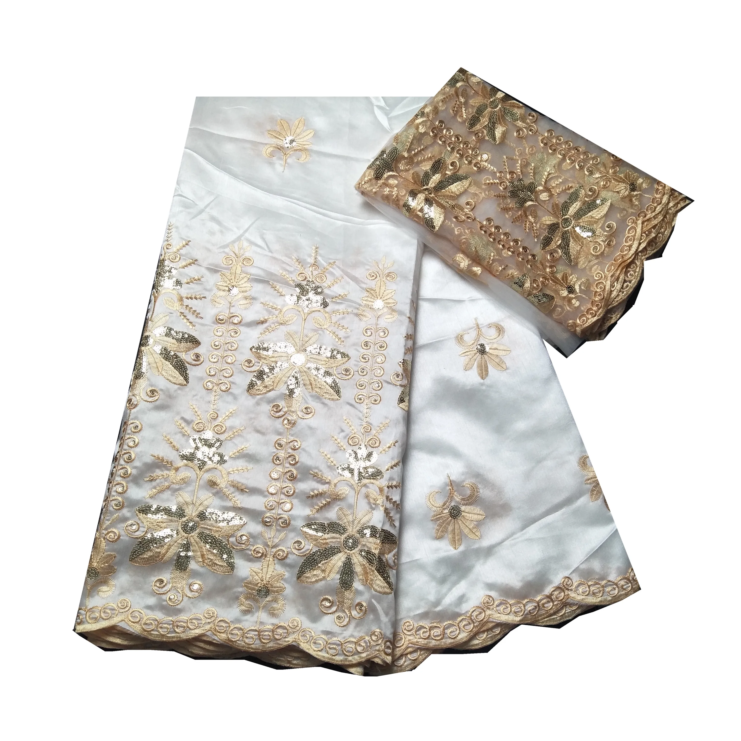 Высокое качество Джордж белая кружевная ткань Африканская французская сетка