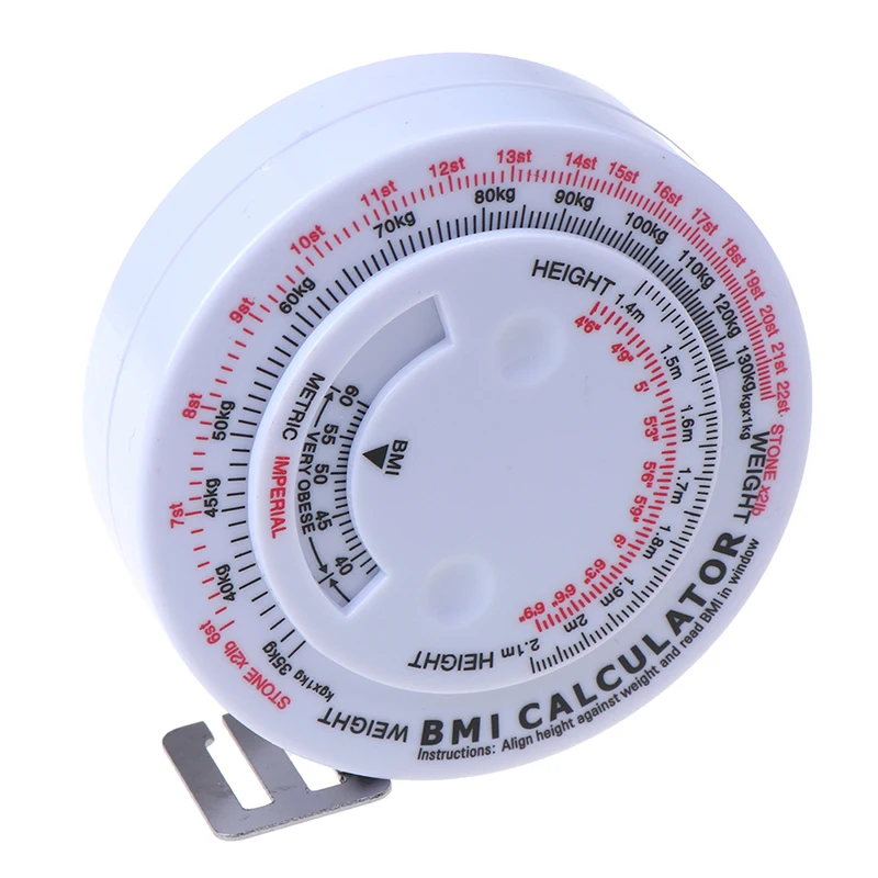 

1pcs Body Retractable Plastic Tape For Diet Weight Loss Tape Measure & Calculator Keep Your Beauty Body Ruler 150cm