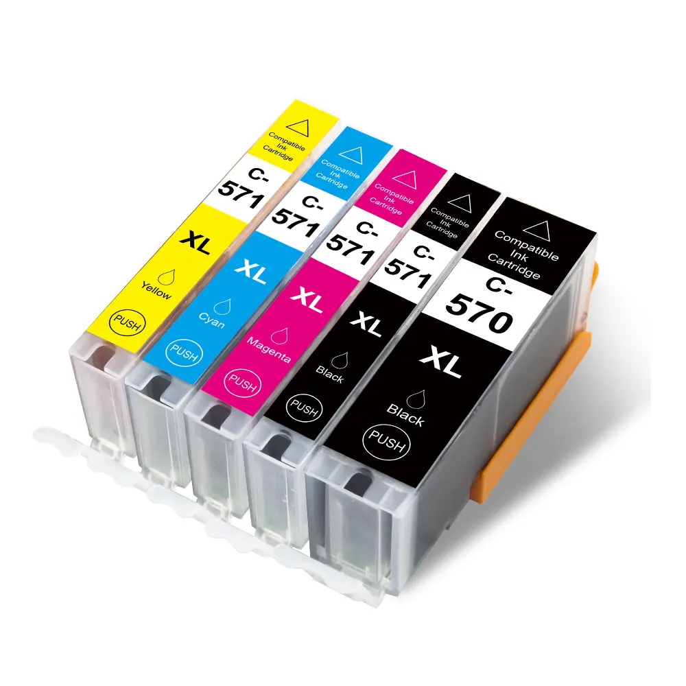 Topcolor 10PK PGI 570 CLI 571 Черный чернильный картридж CMYK замена принтера Canon Pixma 570XL 571XLMG6850