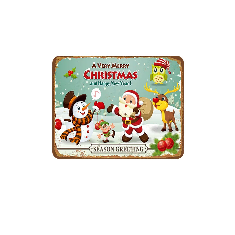 

2021 vintage tin tin tin Christmas decoration