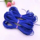 0,5-2,0 мм синий вощеный шнур вощеная нить веревка шнур ремешок Ожерелье Веревка бусины для изготовления ювелирных изделий DIY браслет аксессуары
