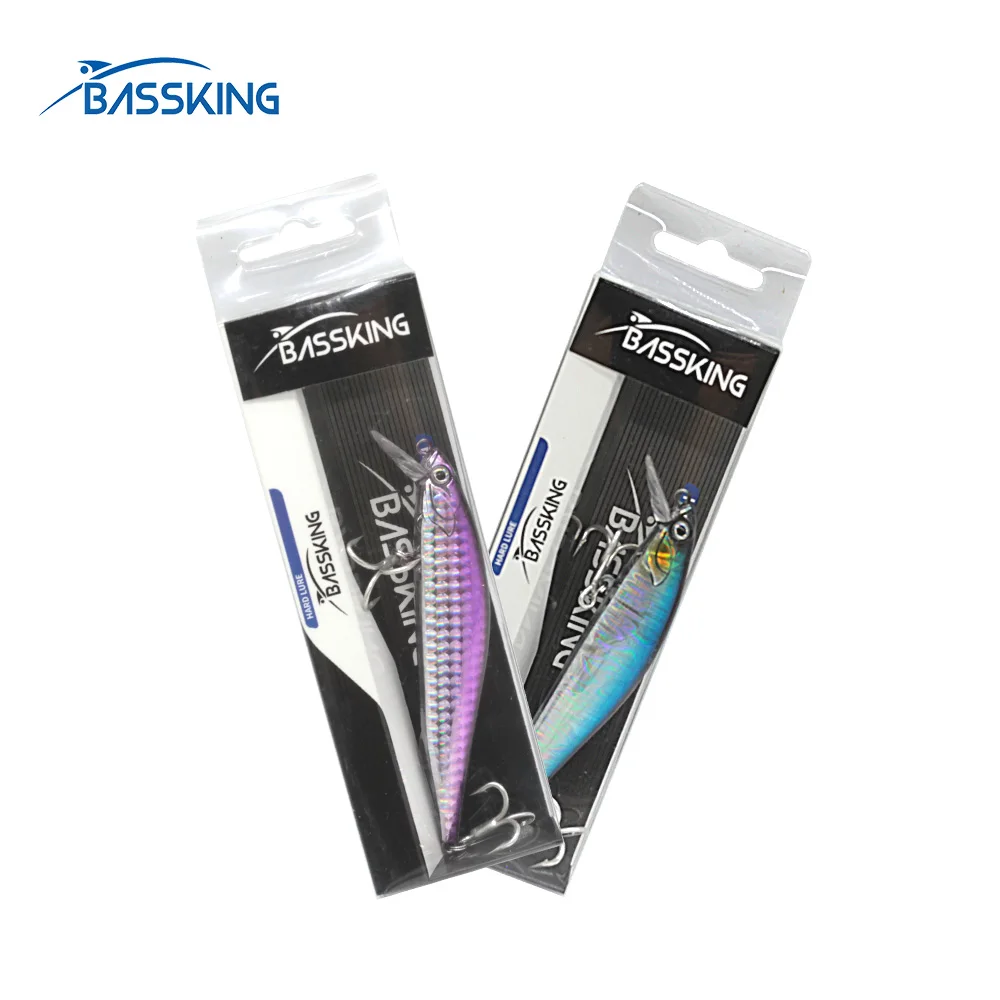 

BASSKING Floating Minnow 80mm/10g 100mm/14g Fishing Lure Hard Bait Quality Professional Wobbler Bass Pike Saltwater Carp Tackle