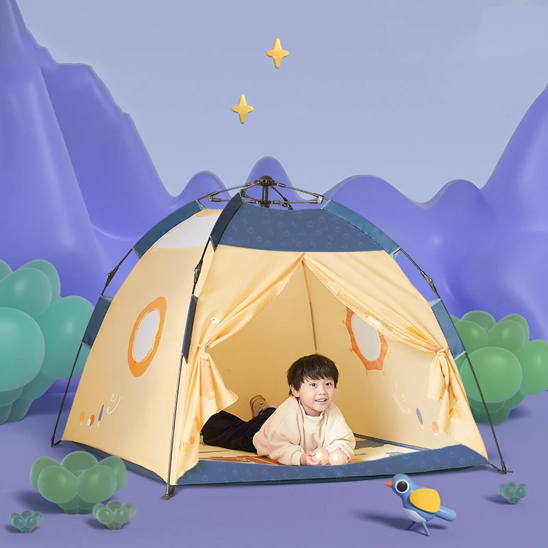 

Portable Kids Play Tent Crawling Playhouse Princess Prince Castle Folding Teepee Children's Indoor Outdoor Game Camp Toys Gifts