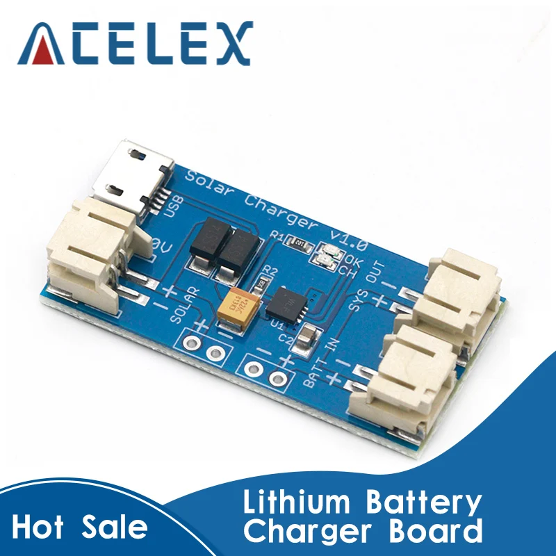 CN3065 Mini плата зарядного устройства для литиевых батарей на солнечной батарее