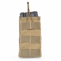 military 1000d nylon open top m4m16 molle tactical single magazine pouch airsoft paintball hunting mag holster waist bag
