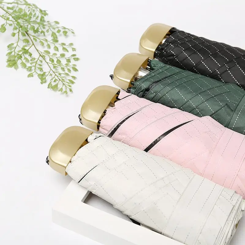

Small Pocket Folding Pencil Umbrella Ultra-Thin Light Mini Umbrella Rain Women Umbrella For Girl Portable Sun Rain Gear Parasol