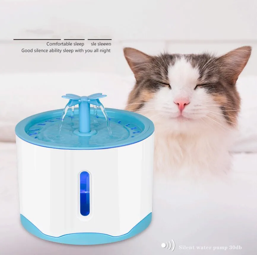 

2.6L Pet Water Fountain Cats Feeder Drinker for Cat Drinking Automatic Dog Water Fountain Indoor Dog Bowl Kitten Water Dispenser