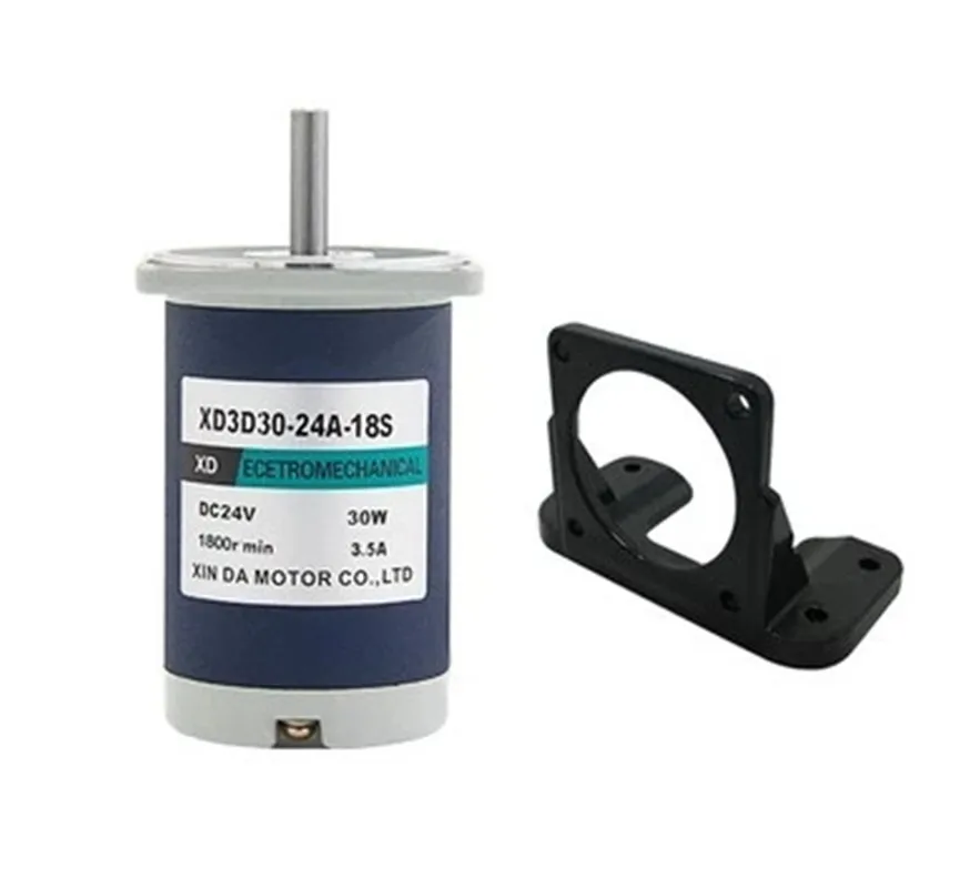 Двигатель постоянного тока 12 В 24 30 Вт 1800 об/мин высокоскоростной двигатель