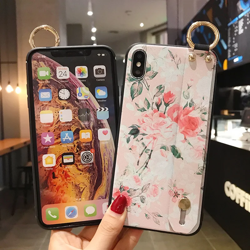 

Sinzean Fashion Phone Holder Case For Samsung Note 20 Plus/Note10 Plus/Note 10 Lite/Note9/Note 8/M10S Soft TPU Wrist Strap Cover