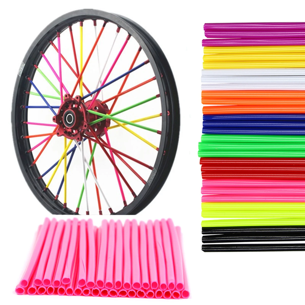 36 шт./упак. мотоцикл велосипед колеса Крышка Красочные Мотокросс диски шкуры