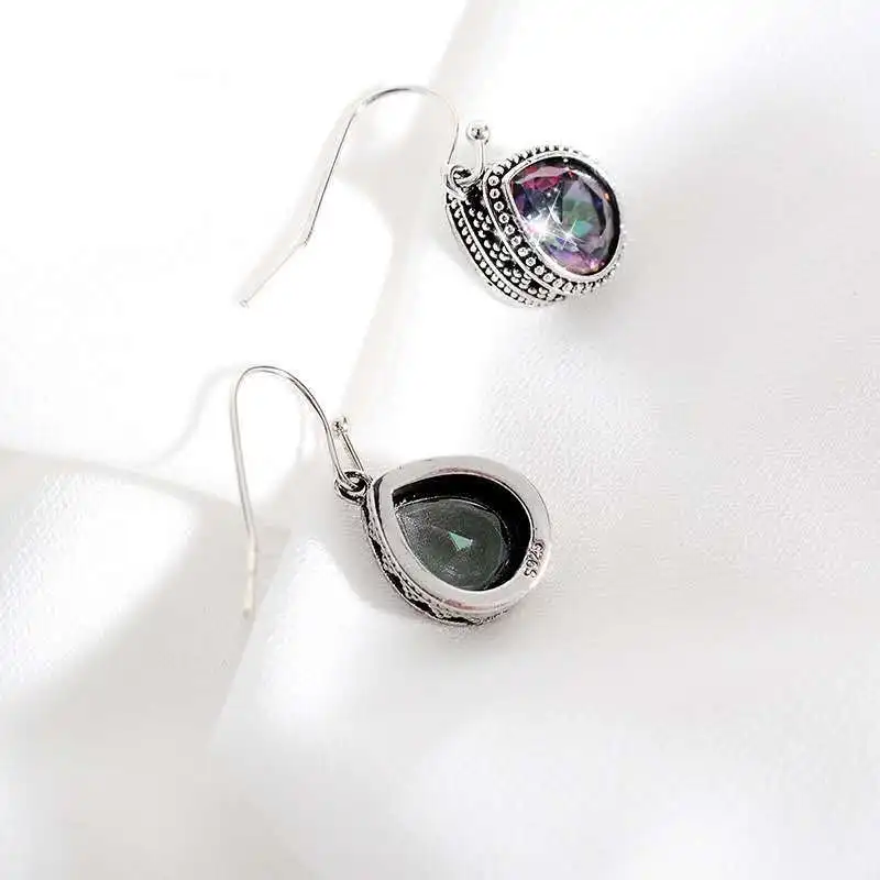 

Wish Card 2021 Retro Color Drop Earrings Pop Colorful Alloy Earrings For Women Classic Simple Jewelry For a Party Gift SL77DG