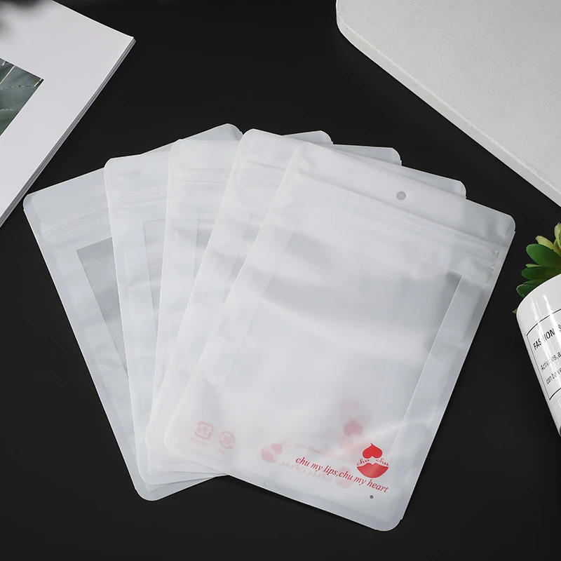 Food Packaging Bag Three-side Sealing Plastic Ziplock Bag Mask Jewelry General Packaging Bag Clothing Packaging Bag