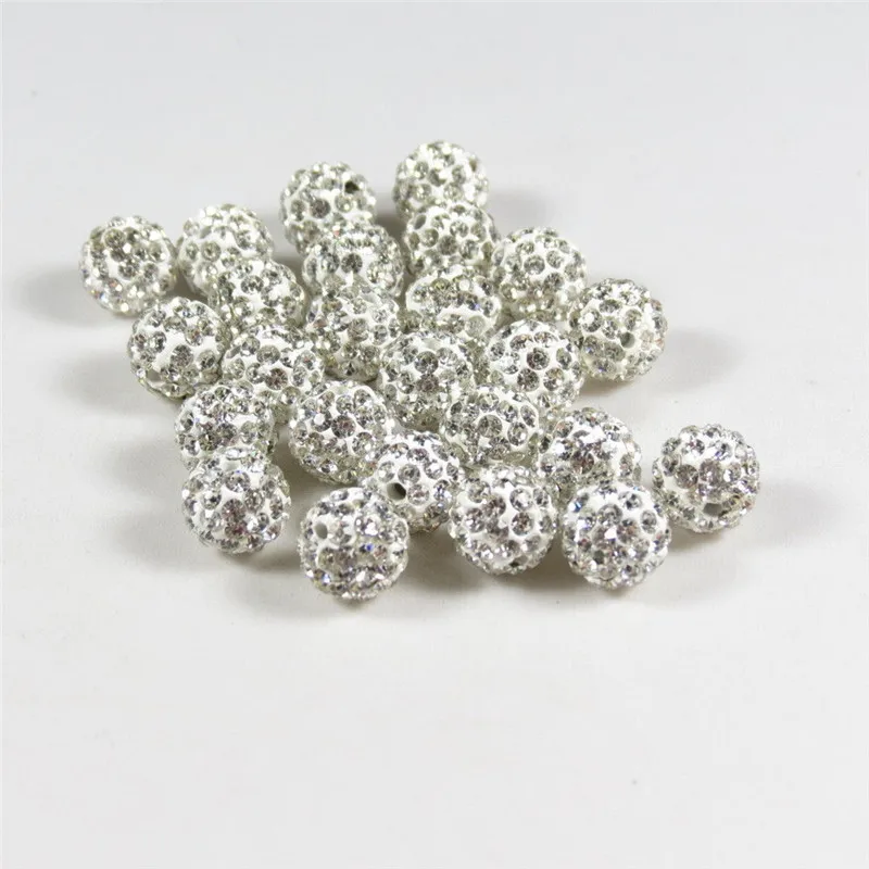 10 шт. стразы хрустальные бусины Pave CZ Диско Шар разделительные для